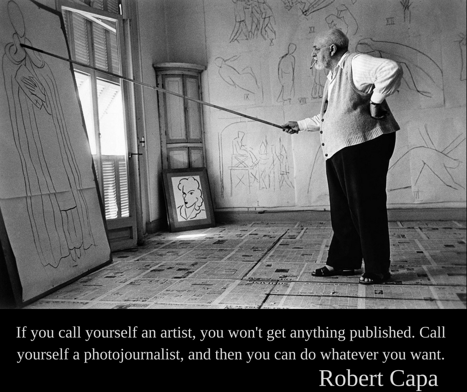 Robert Capa | Dacă te declari artist atunci nu vei publica nimic. Declară-te fotojurnalist și poți face orice dorești.