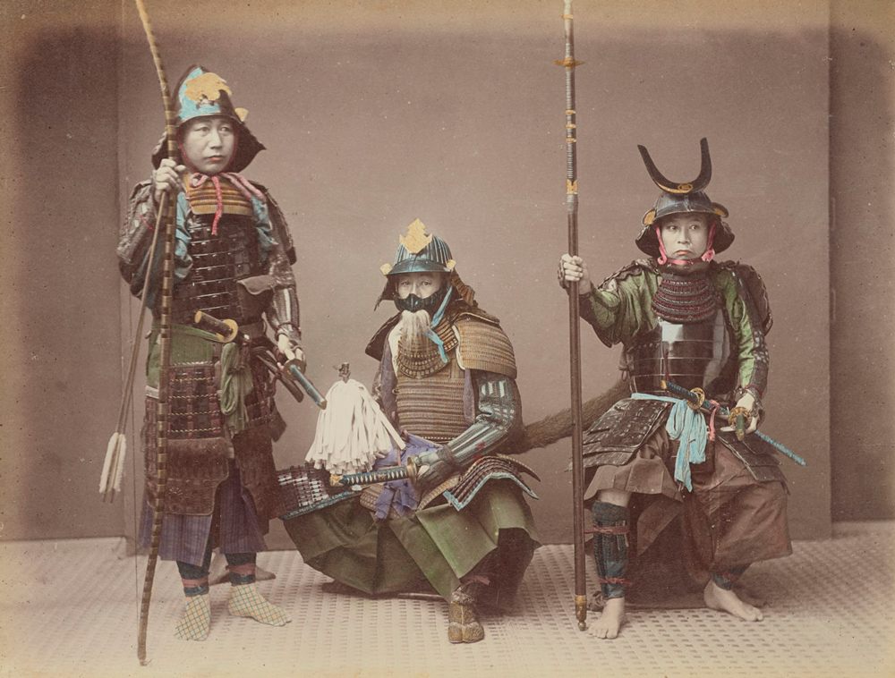 Kusakabe Kimbei - Samurai în armură